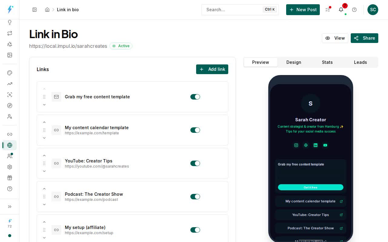 One tool instead of twenty tabs: Everything in one place